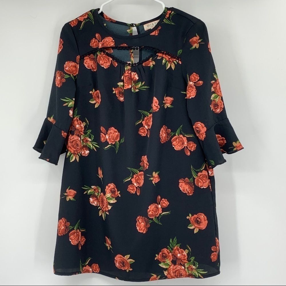 Zoe & Rose BOG Bell sleeve shift dress girls kids